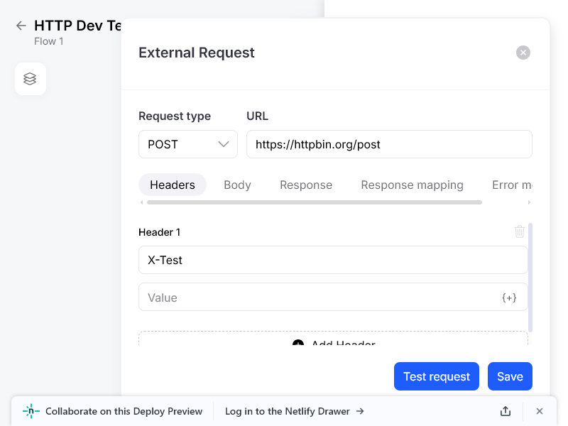Headers UI